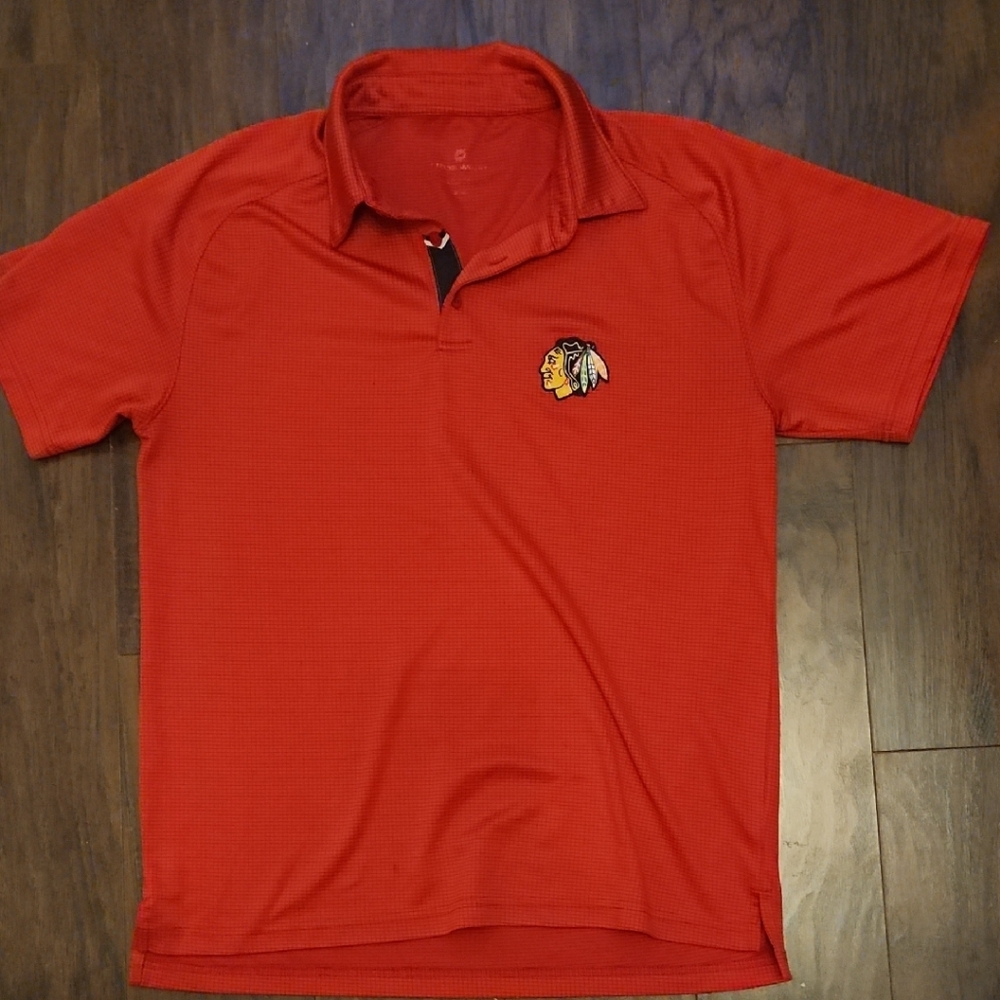 Red Polo Shirt with Embroidered Logo